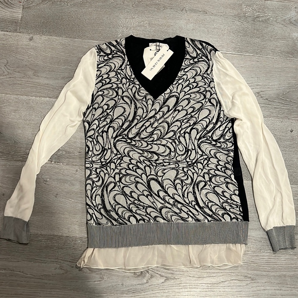Prabal Gurung swing silk woven top